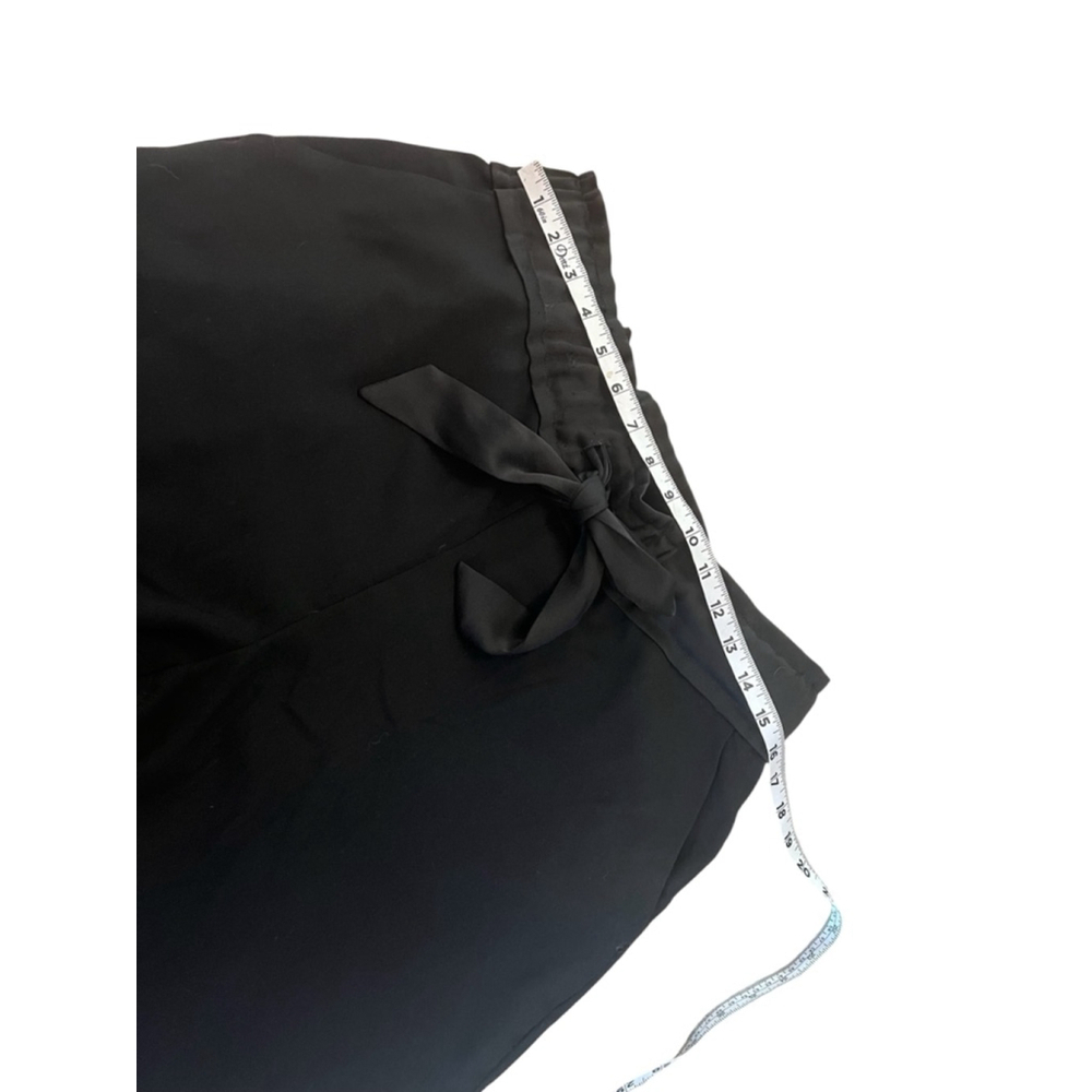 Dynamite Black Tie Waist Dress Pants Cropped Career Office Size Large - Picture 8 of 11